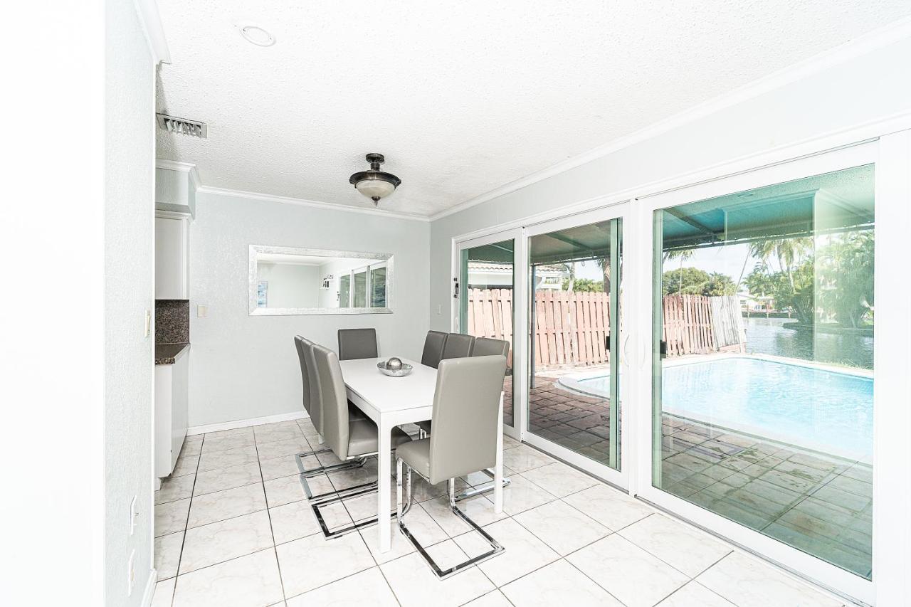 Central Waterfront Villa Salt Wtr Pool Near Beach Fort Lauderdale Exterior photo
